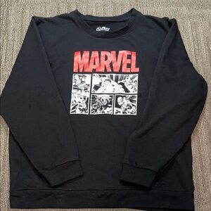 Marvel Avengers Station Black and Red Graphic Sweatshirt